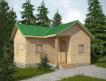 Баня из бруса 6х6м с крыльцом Б025