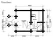 Баня из оцилиндрованного бревна 3,5х4,5 с крыльцом О006